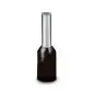 Preview: 100 pce. Wire end ferrule black for 1,5mm²