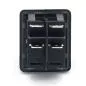 Preview: Rocker switch MOLVENO B448MASK-SW 250V/16A Black not illuminated
