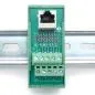 Preview: RJ45 adapter for DIN rail with shield connection