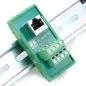 Preview: RJ45 adapter for DIN rail with shield connection