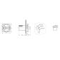 Preview: ARLI Main Switch 16A 4-Pole for Front Panel Mounting