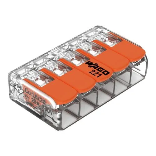 Wago 221-415 5-way connection terminal block up to 4mm²