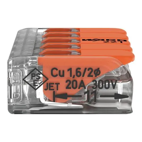 Wago 221-415 5-way connection terminal block up to 4mm²