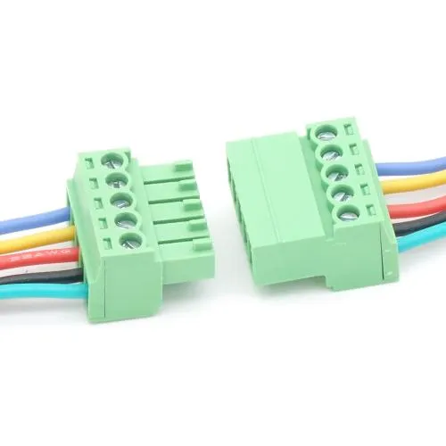 5-pole pluggable cable connectors