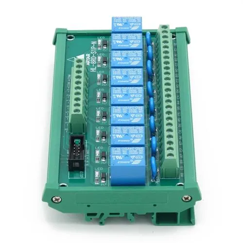 8-Channel Relay Module, 24 V DC, Changeover Contact, 10 A up to 230 V AC