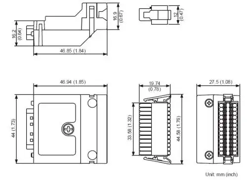 Connection adapter ACS3-IFSC2626 for Delta B3-M, F, and E servo driver