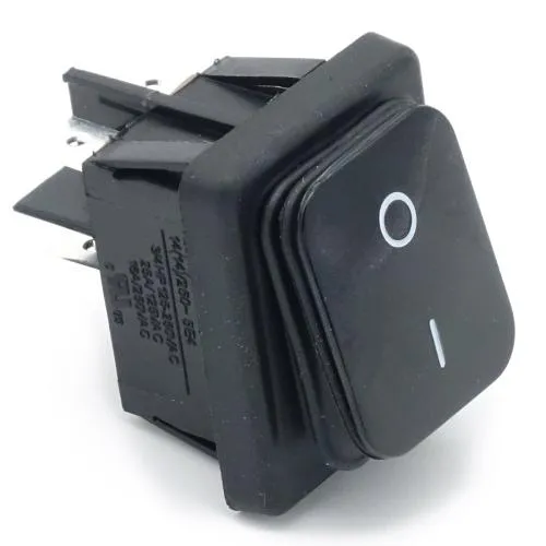 Rocker switch MOLVENO B448MASK-SW 250V/16A Black not illuminated
