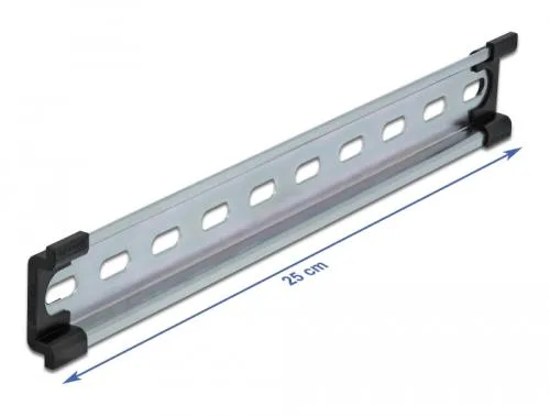DIN rail 35 x 7.5 mm (25 cm) perforated steel