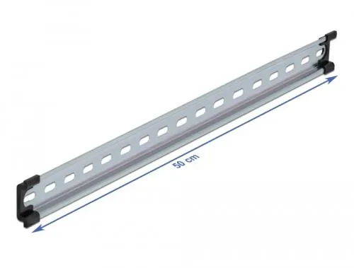 Hutschiene 35 x 7,5 mm (50 cm) Stahl gelocht