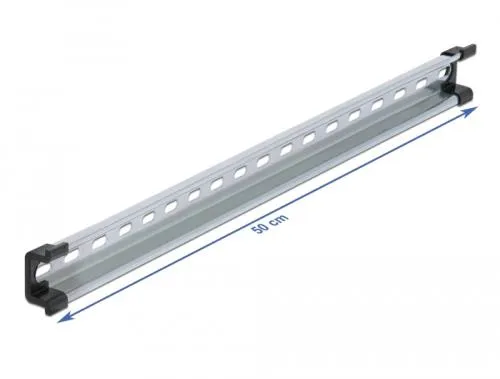 DIN rail 35 x 15 mm (50 cm) perforated steel