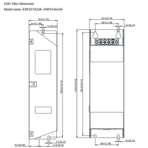 Delta BR400W040 External Braking Resistor 40 Ohms 400 W