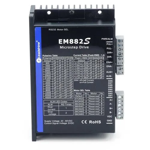 Stepper Motor Driver Leadshine EM882S Digital 20-80V 8.2A
