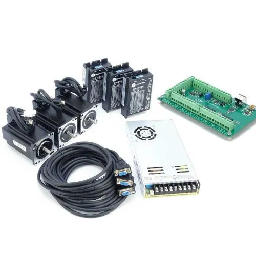 EstlCAM terminal adapter with 3x closed-loop motors NEMA24 / 3Nm and 48V power supply