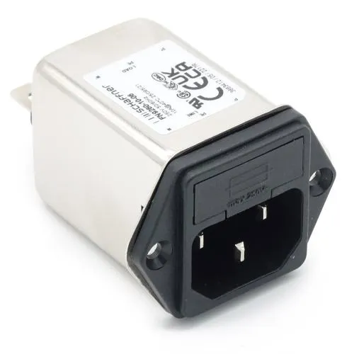 Netzfilter FN9260-10-06 mit Kaltgerätestecker und Sicherung 10A