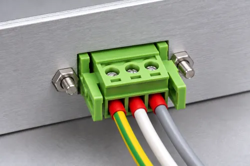 Steckbarer Klemmenblock-Steckverbinder mit Verriegelung 3-Pol 3,81mm Rastermaß 15A 300V