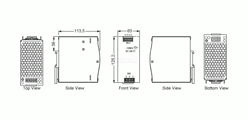 DIN rail power supply 24V 10A Meanwell NDR-240-24