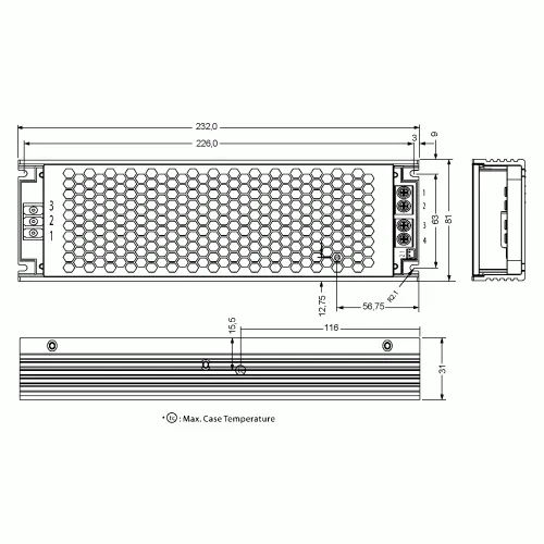 Schaltnetzteil 48V 10,45A 500W Meanwell UHP-500-48