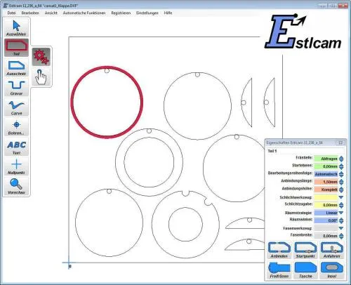Estlcam 2D/3D CAM und CNC-Steuerung Softwarelizenz