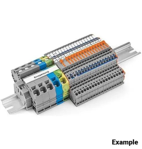 DIN rail 35 x 15 mm (50 cm) perforated steel