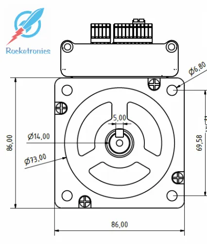 JMC Closed Loop Stepper Motor 12,2 Nm with Integrated Driver