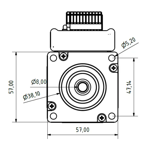 JMC Servomotor mit integriertem Treiber 180 Watt Softwareversion 6