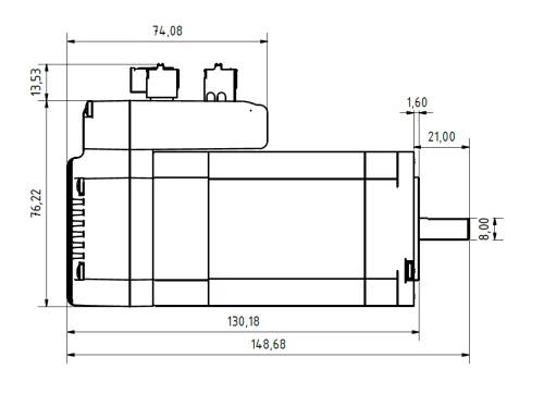 JMC Servomotor mit integriertem Treiber 140 Watt Softwareversion 6