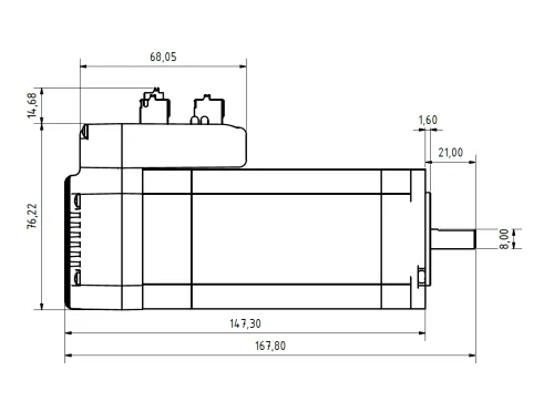 JMC Servomotor mit integriertem Treiber 180 Watt Softwareversion 6