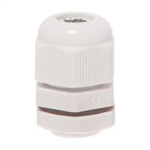 Cable gland M12x1.5 gray with nut, Ø3-6,5 mm