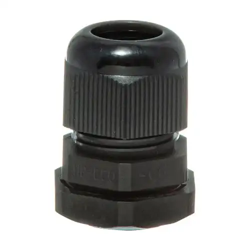 Cable gland M20x1,5 Black with counternut, Ø7-12 mm