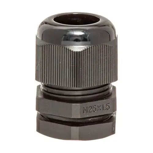 Cable gland M32x1.5 black with nut, Ø14-21mm