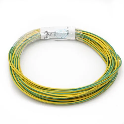 Flexible stranded wire H05V-K 0.75 mm²  GREEN/YELLOW