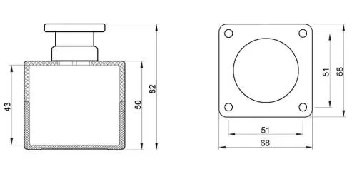 Emergency stop switch MSAL-B174