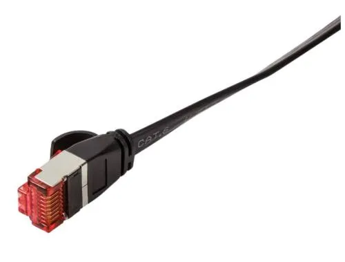 LOGILINK Patch Cable SlimLine CAT.6A U/FTP black 0.25m