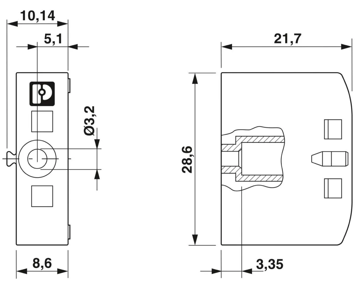 Phoenix PTFIX-F - Flange for screw mounting