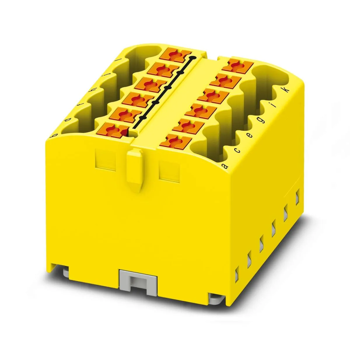 Distribution block Phoenix PTFIX 12X2.5 YE Yellow