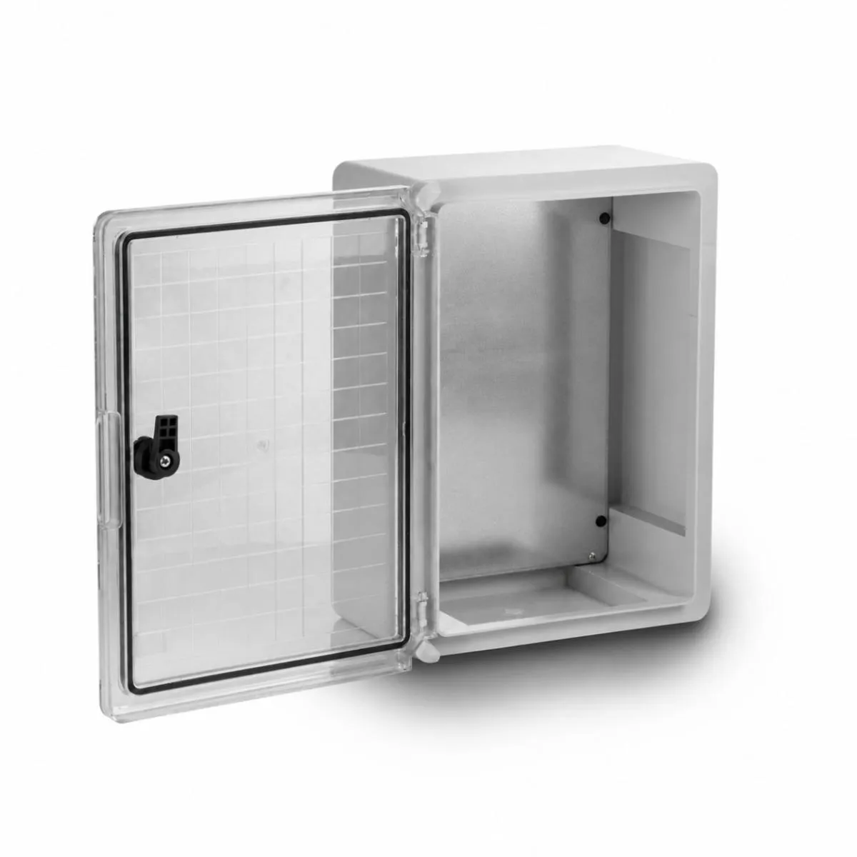 ARLI Schaltschrank IP65 Kunststoff Gehäuse mit Sichttür 250x350x150 mm inkl. Montageplatte Verteilerkasten