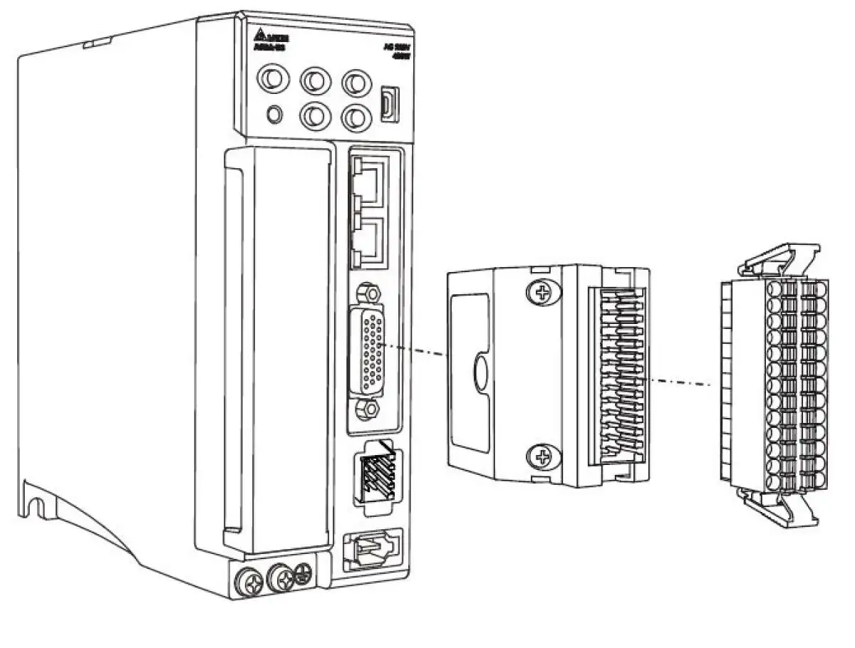 Connection adapter ACS3-MDTD2600 for Delta B3-E servo driver