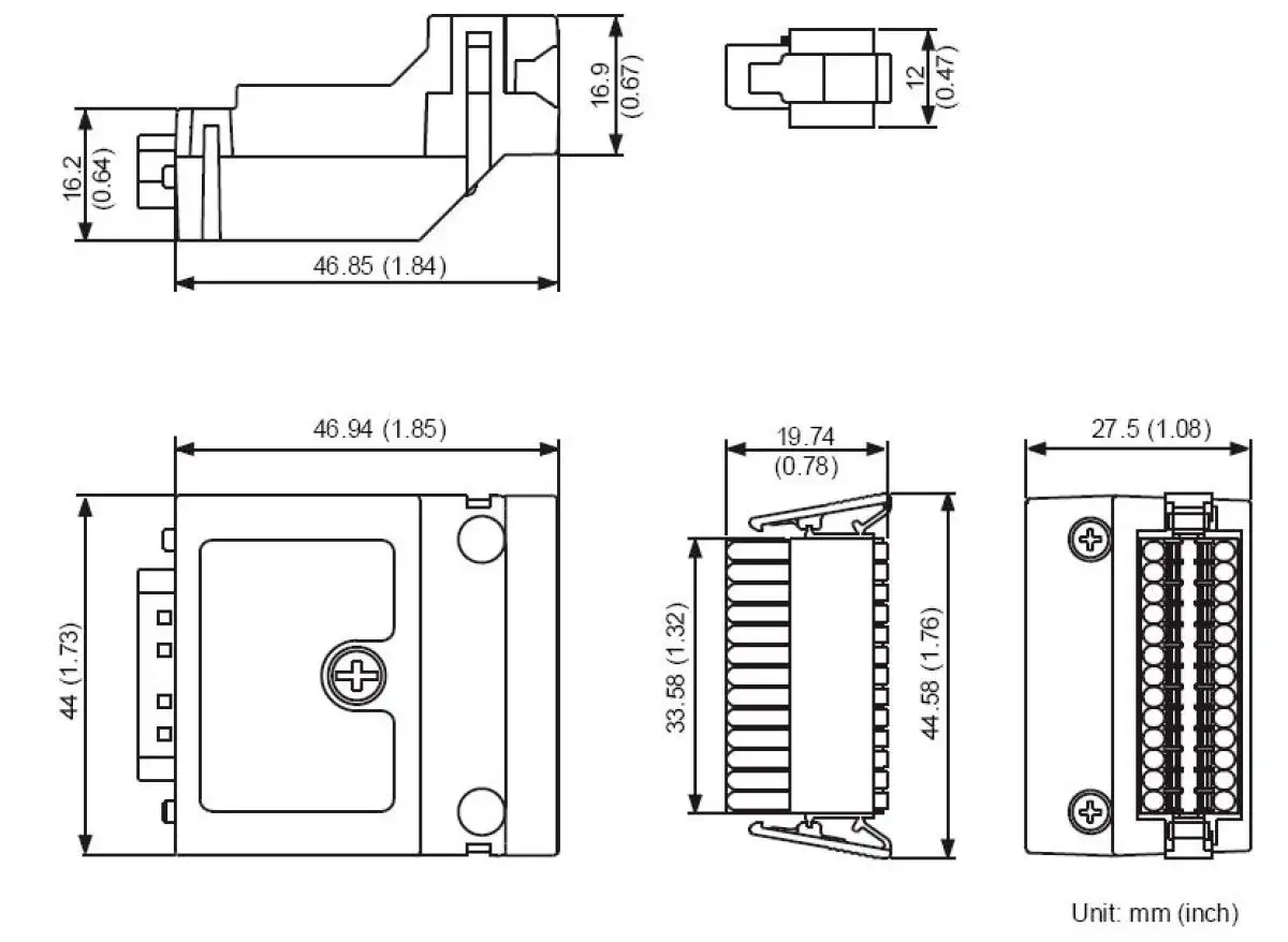 Connection adapter ACS3-IFSC2626 for Delta B3-M, F, and E servo driver