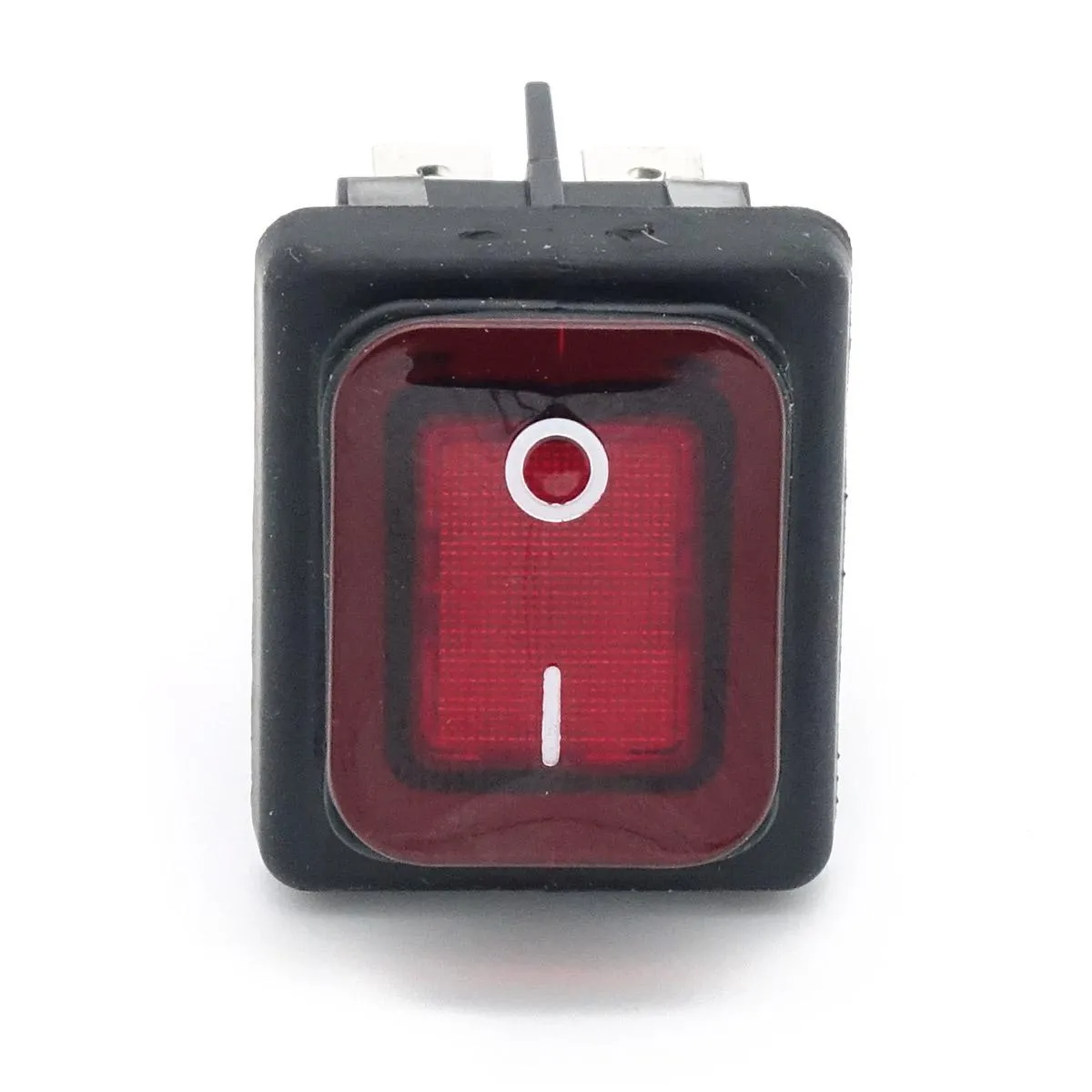 Rocker switch MOLVENO B448MASK-RT 250V/16A red illuminated