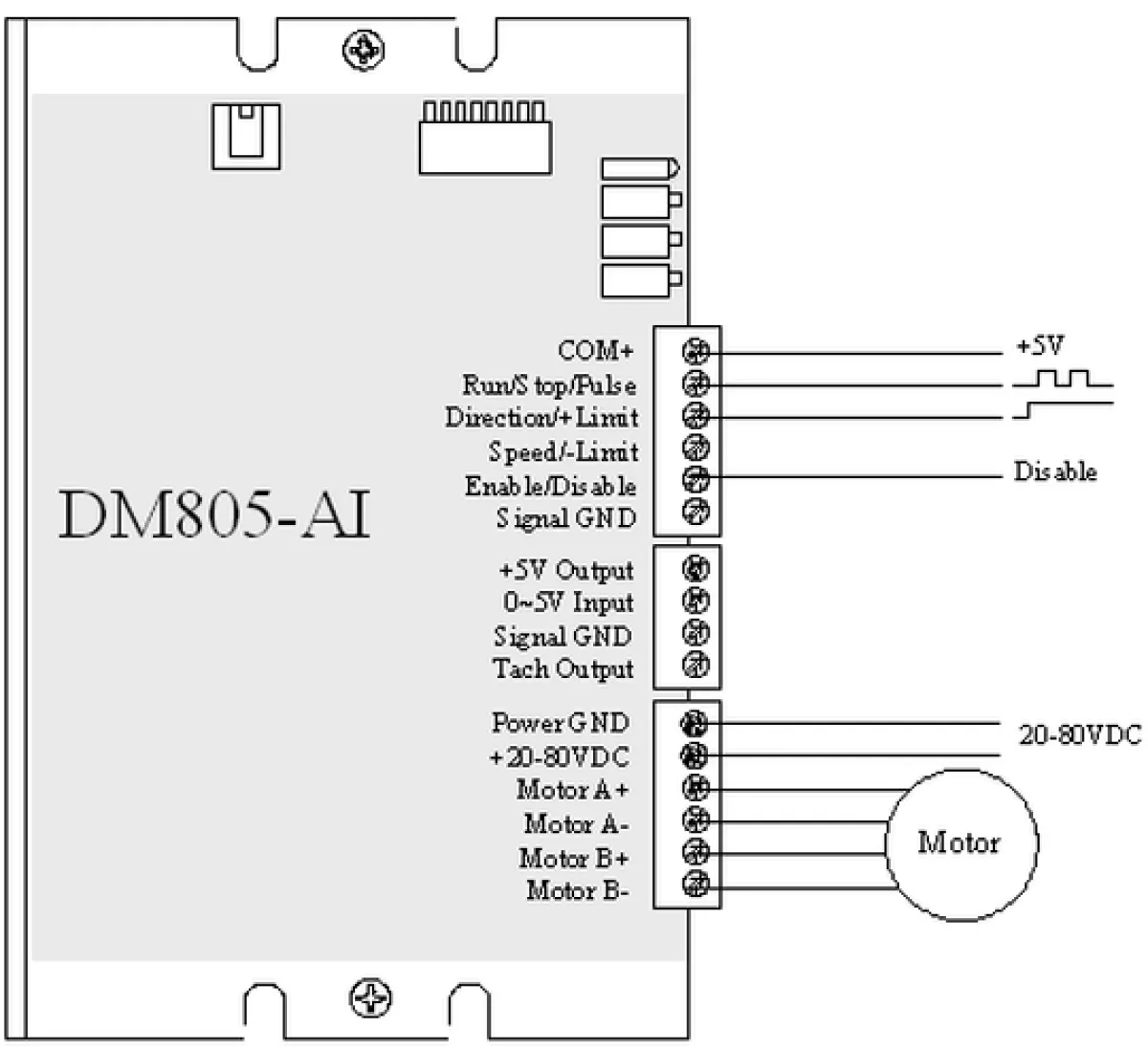 Stepper Motor Driver Leadshine DM805-AI Digital 7A