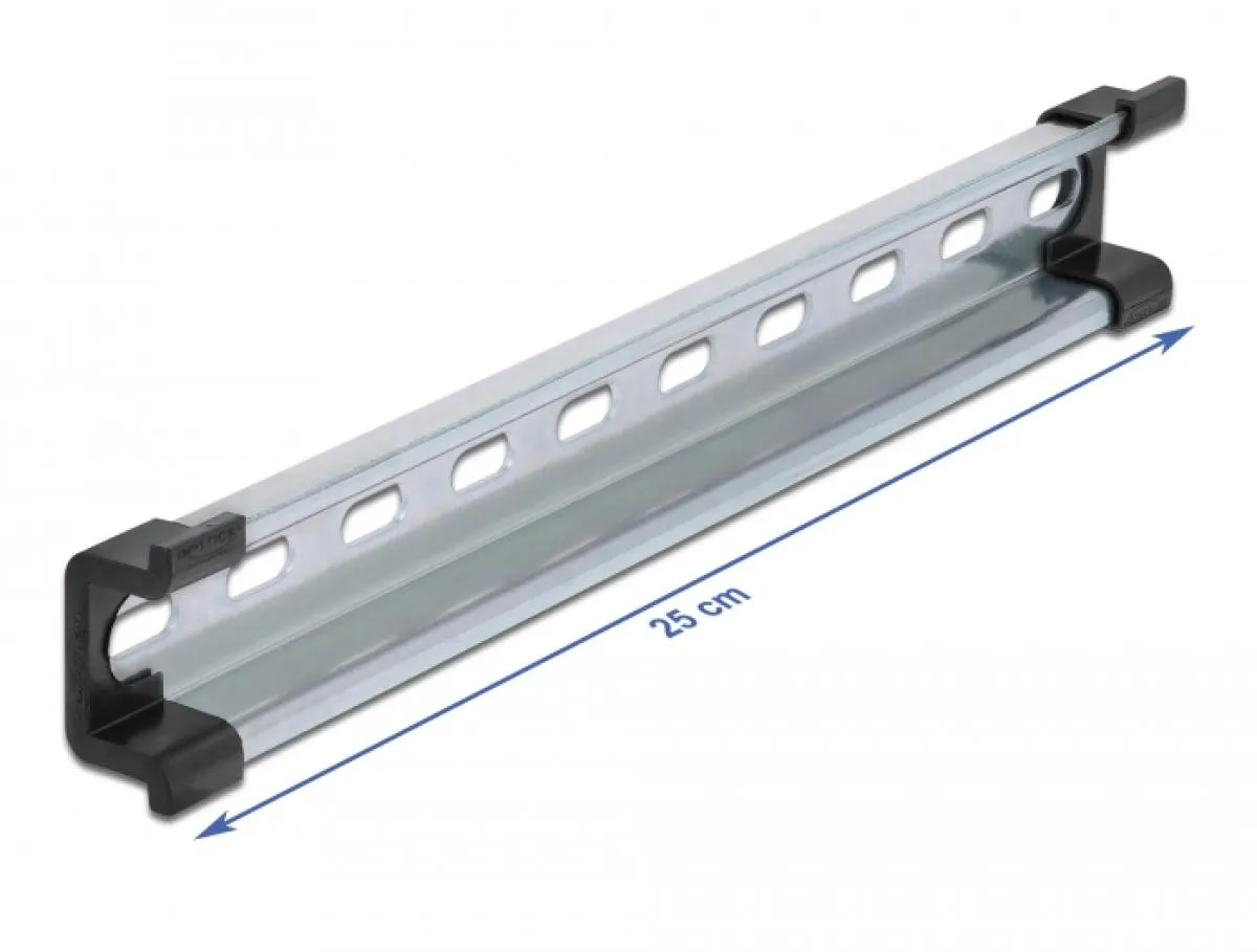 Hutschiene 35 x 15 mm (25 cm) Stahl gelocht