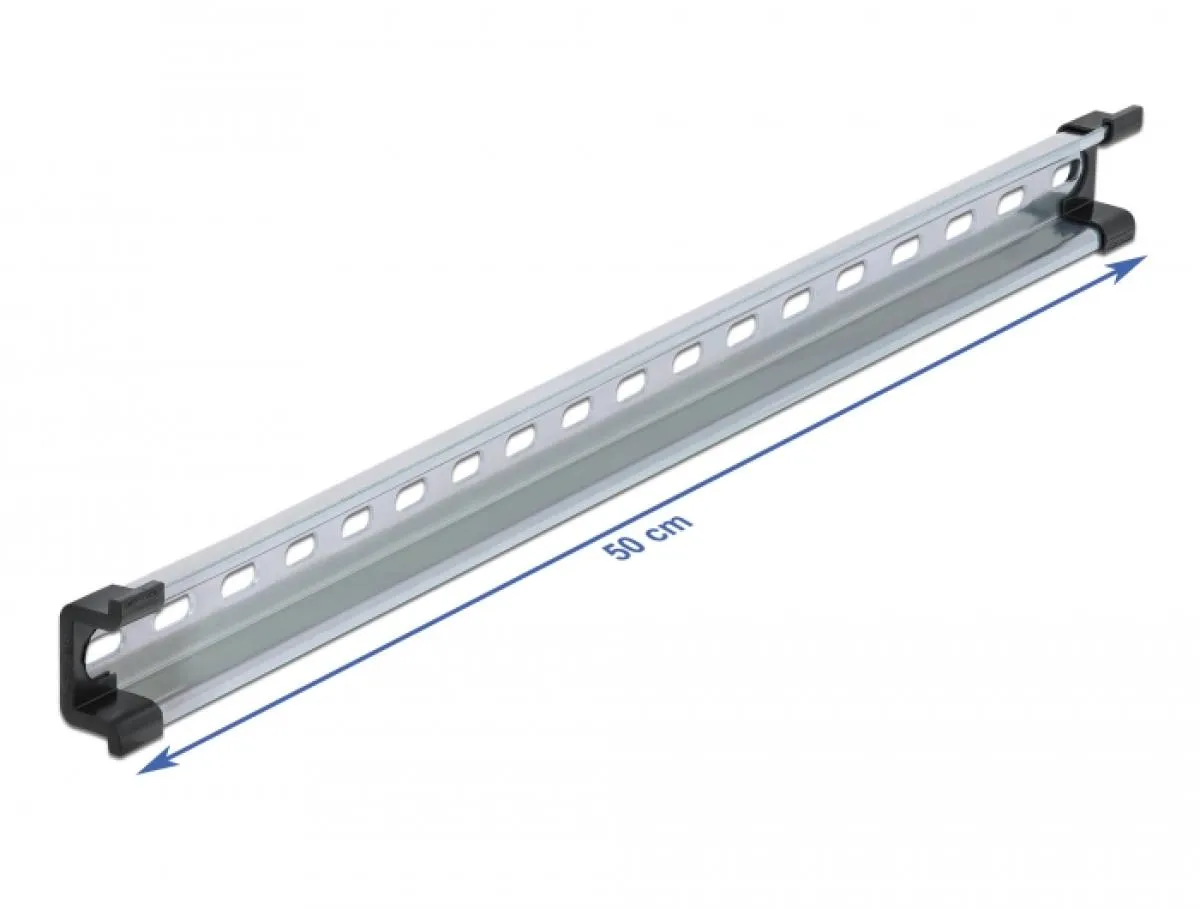DIN rail 35 x 15 mm (50 cm) perforated steel