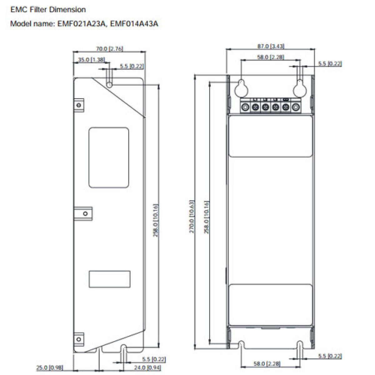 Delta BR400W040 Externer Bremswiderstand 40 Ohm 400 W