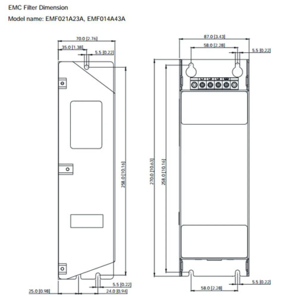 Delta BR400W040 External Braking Resistor 40 Ohms 400 W