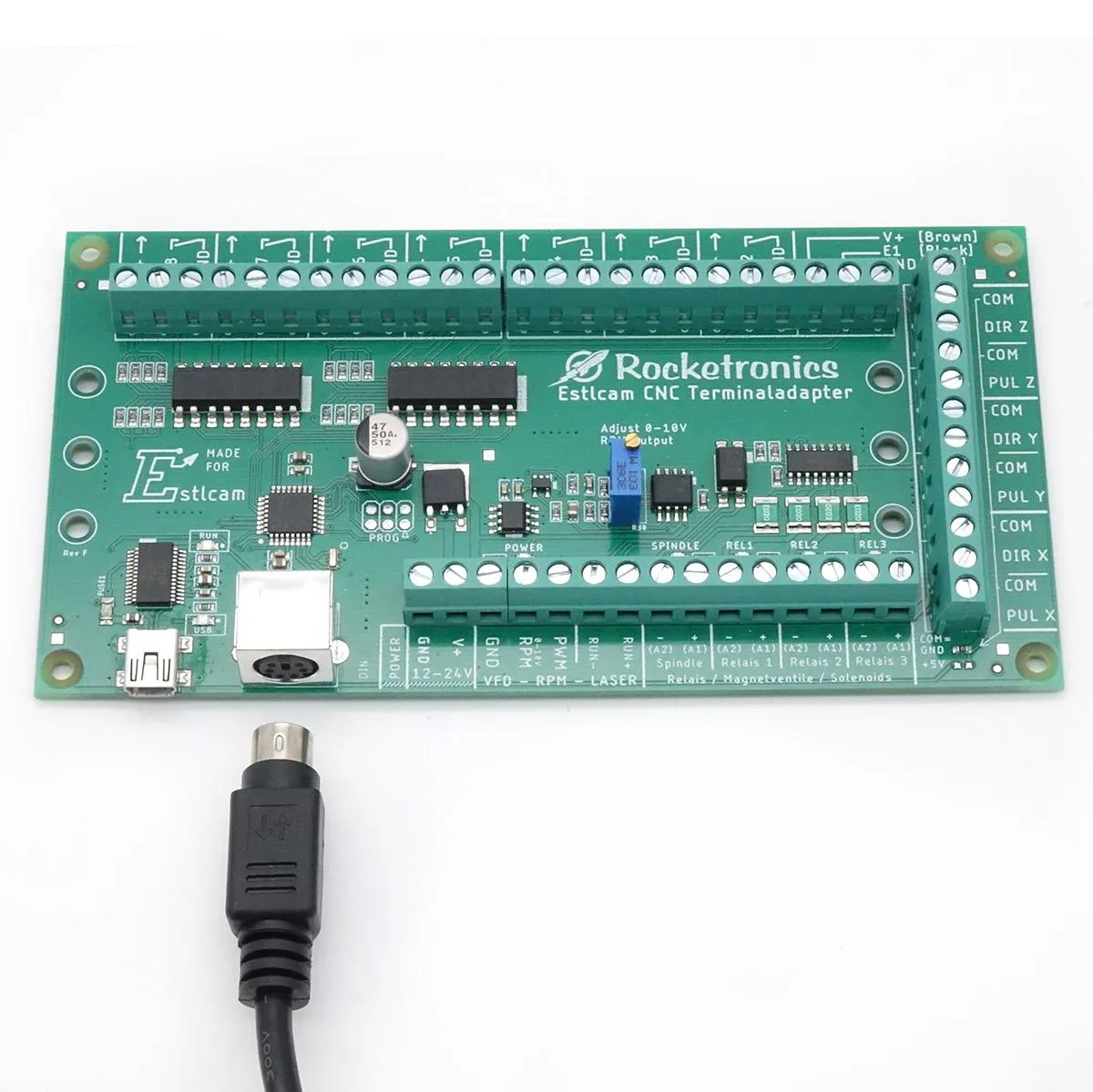 Estlcam Handrad mit 3m Kabel mit Joystick und Encoderrad