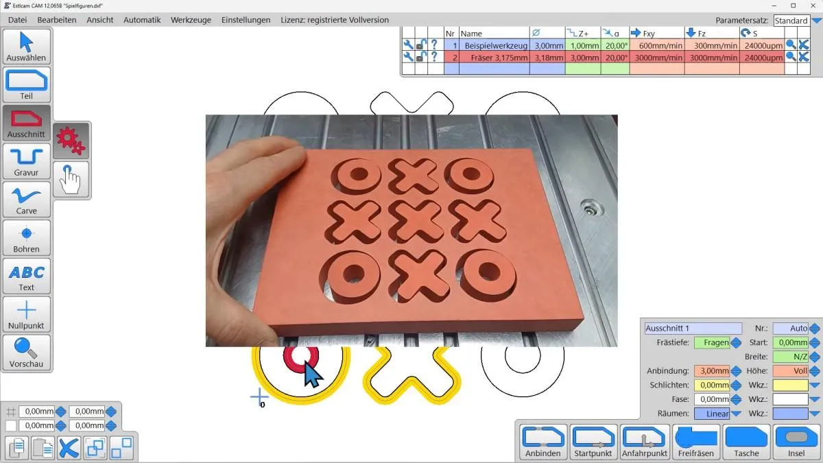 Estlcam 2D/3D CAM und CNC-Steuerung Softwarelizenz