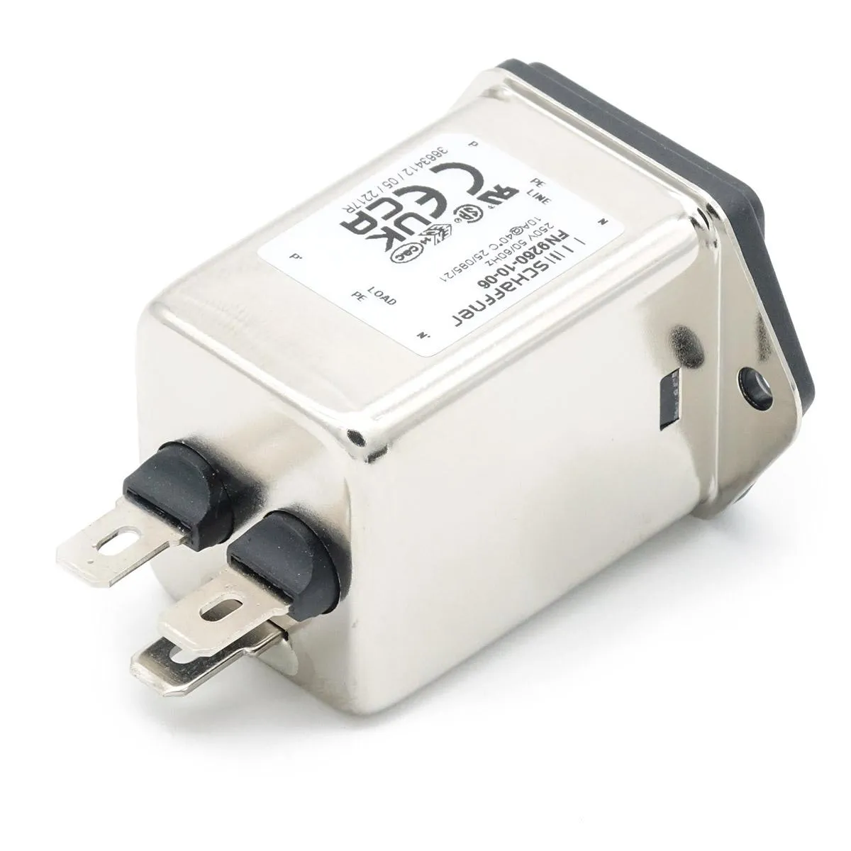 Netzfilter FN9260-10-06 mit Kaltgerätestecker und Sicherung 10A