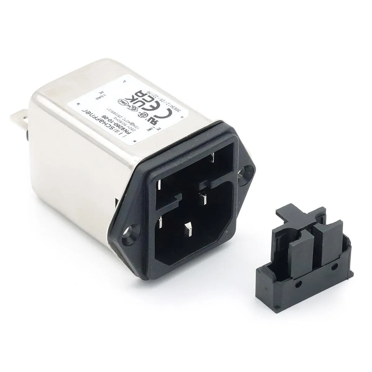 Netzfilter FN9260-10-06 mit Kaltgerätestecker und Sicherung 10A