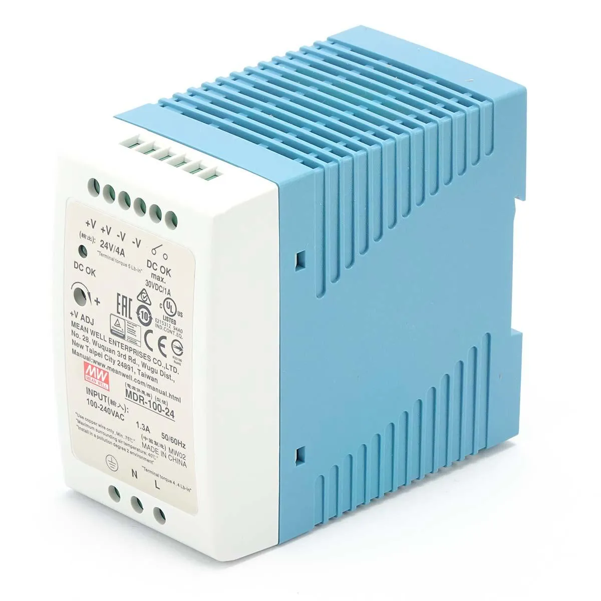 DIN rail power supply 24V 4.0A Meanwell MDR-100-24