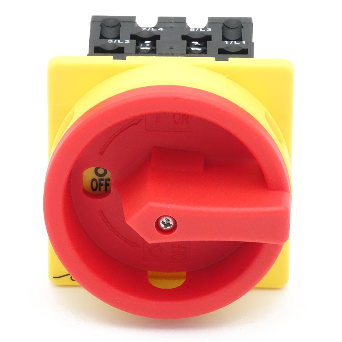 ARLI Main Switch 16A 4-Pole for Front Panel Mounting